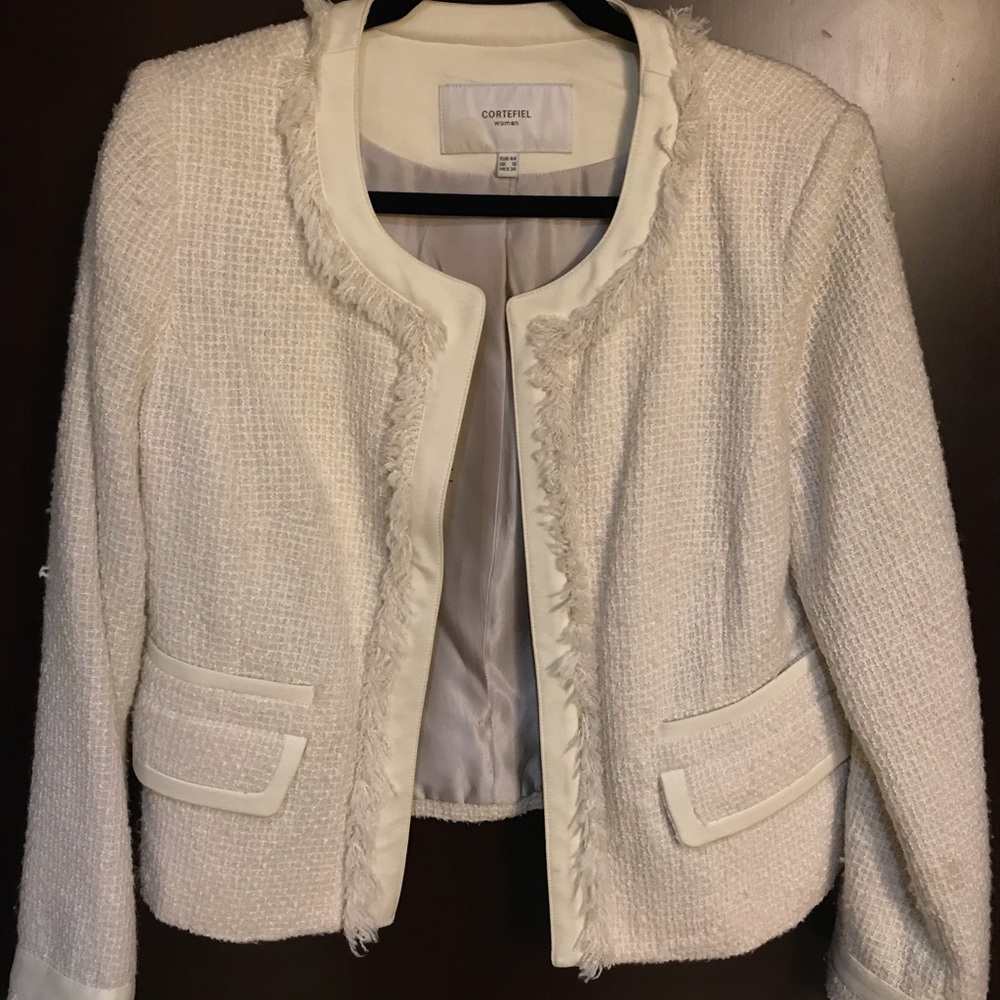Tweed Winter White Jacket